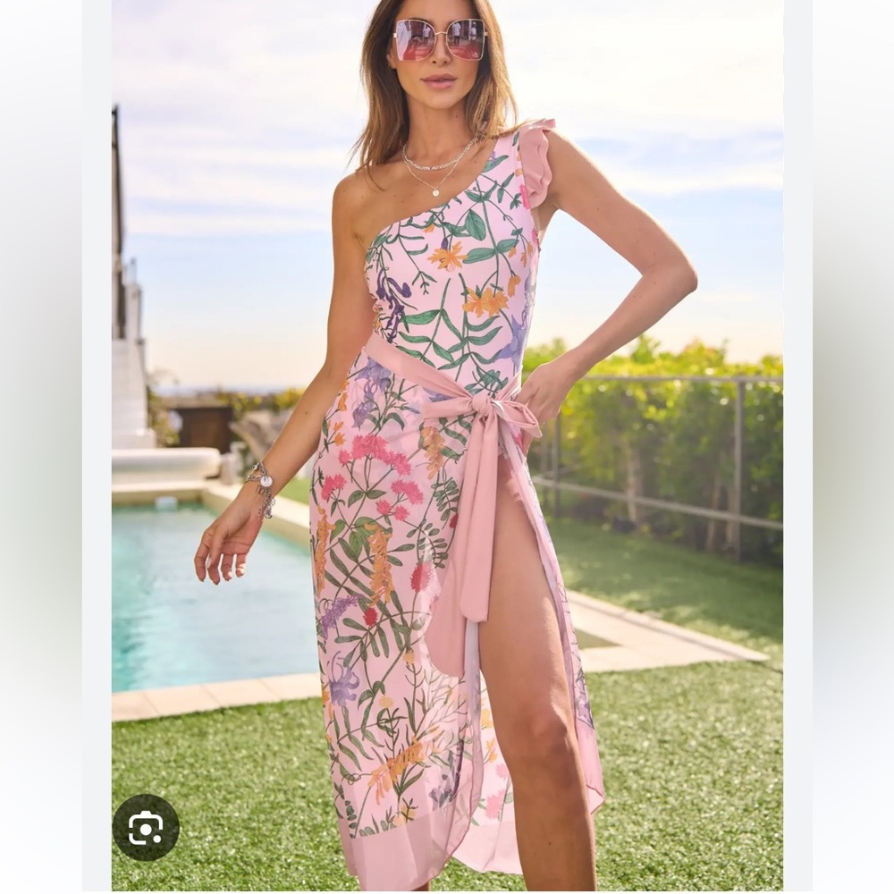 Davi & Dani Resort Wear Swimsuit with Matching Kimono Cover Up | Large NWT